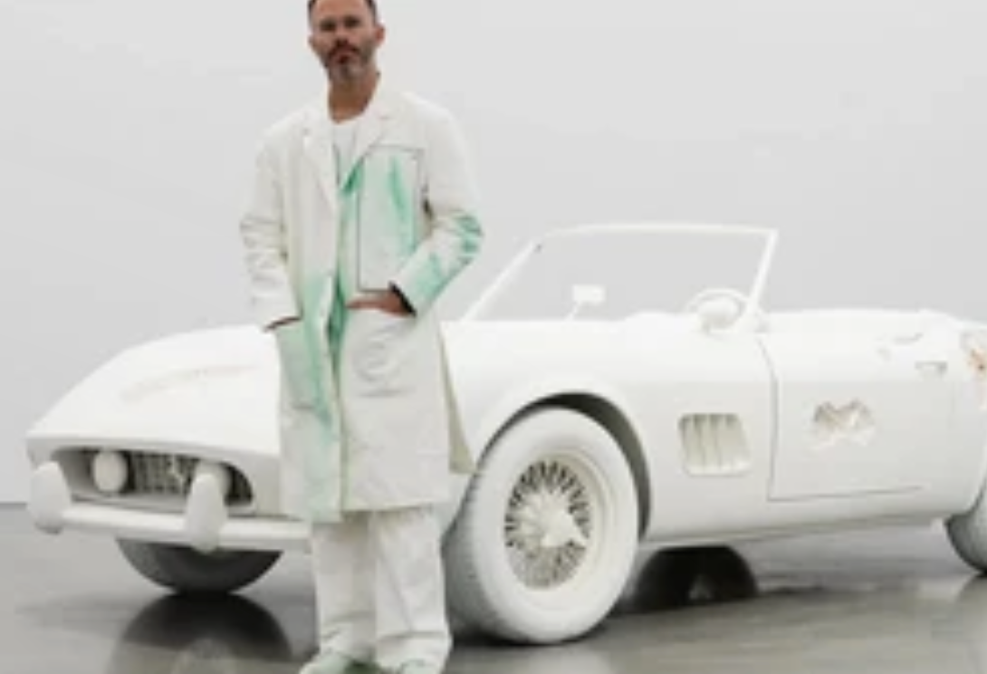 Daniel Arsham Cast and his Ferraris Ever Made – As Well As The 1981 Delorean – For His Latest Exhibition
