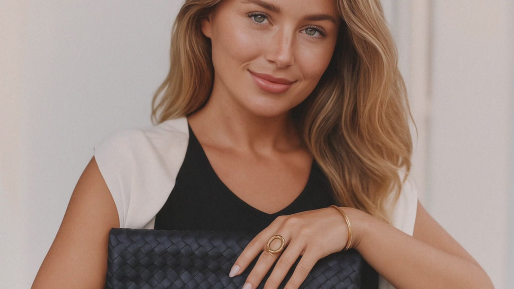 Ovales Armband, vergoldet