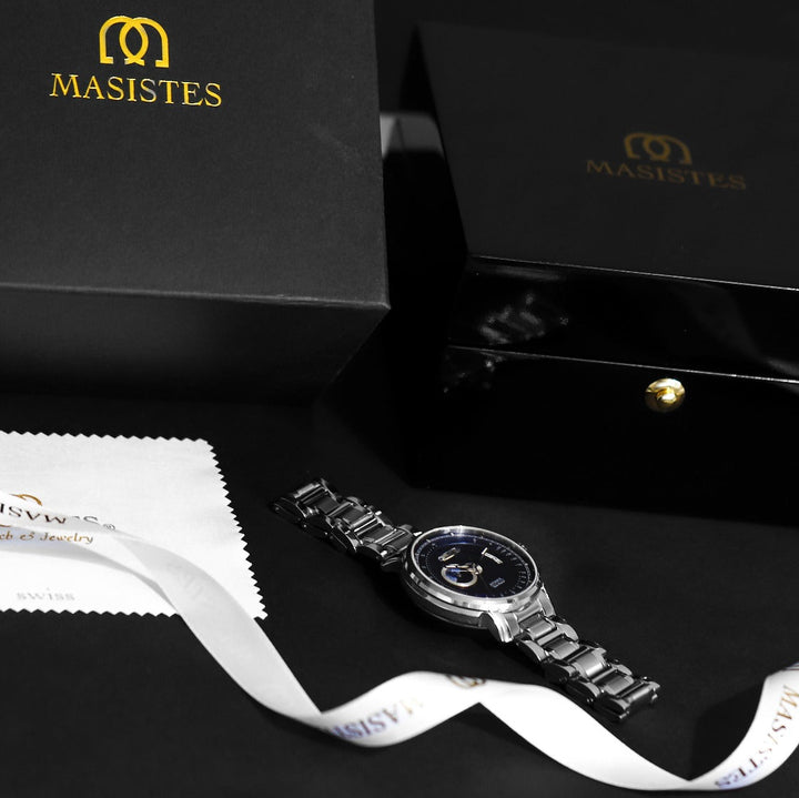 Best Automatic Men's Watch | DATE-MASTER 42mm Silver blue dial German