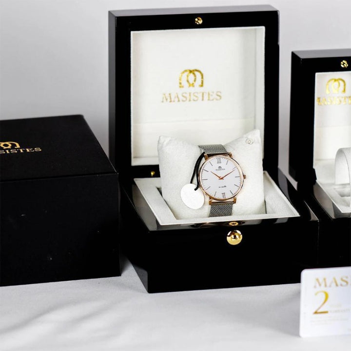 En Maille | 36MM | STEEL IN ROSE GOLD-MESH - MASISTES