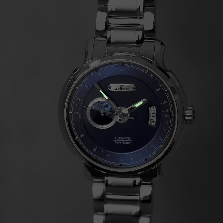 Best Automatic Men's Watch | DATE-MASTER 42mm Silver blue dial German