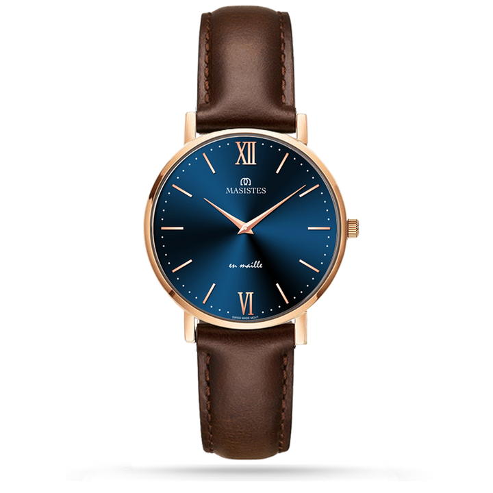 Classic En-Maille | ROSE GOLD / LEATHER / 36MM | Women's Watch