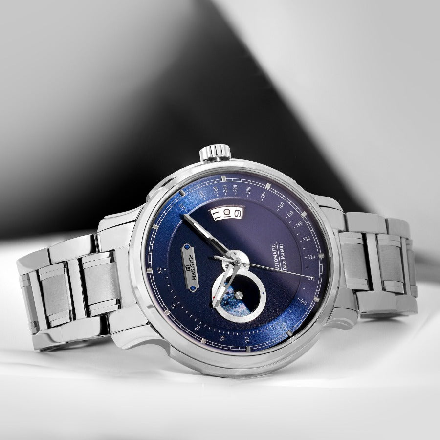 Best Automatic Men's Watch | DATE-MASTER 42mm Silver blue dial German