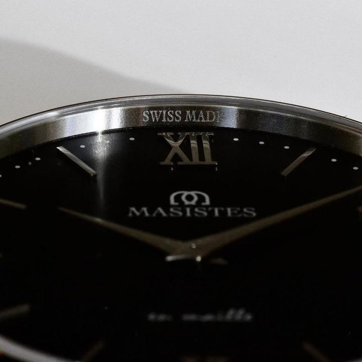 Classic En-Maille | BLACK / SILVER  / LEATHER / 36MM | Women's Watch