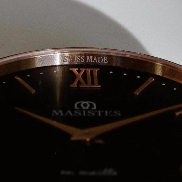 Classic En-Maille | ROSE GOLD / BLACK LEATHER / 36MM | Women's Watch