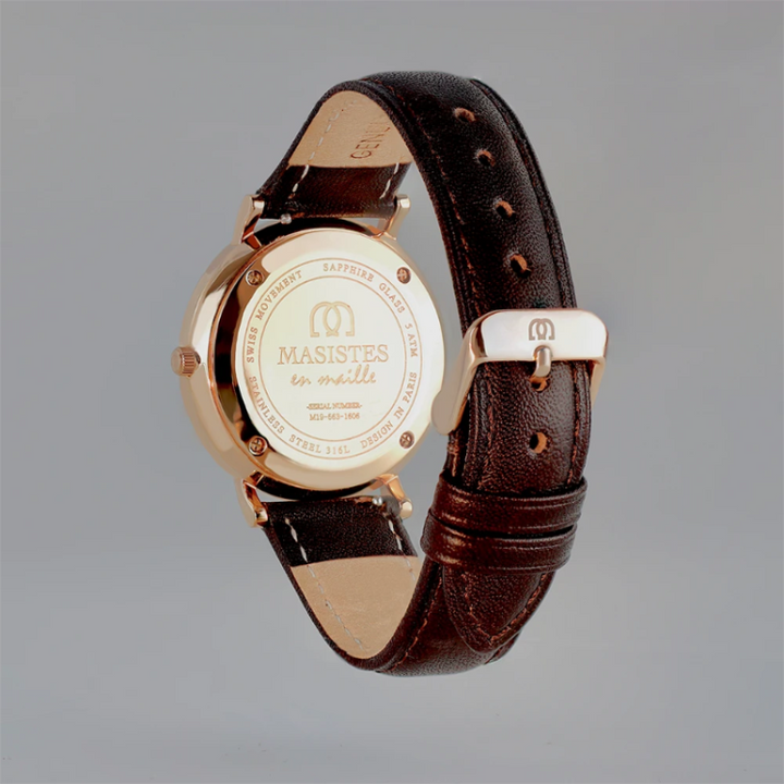 GIFT SET | Classic En-Maille / 36MM | INTERCHANGEABLE METAL AND LEATHER STRAPS 