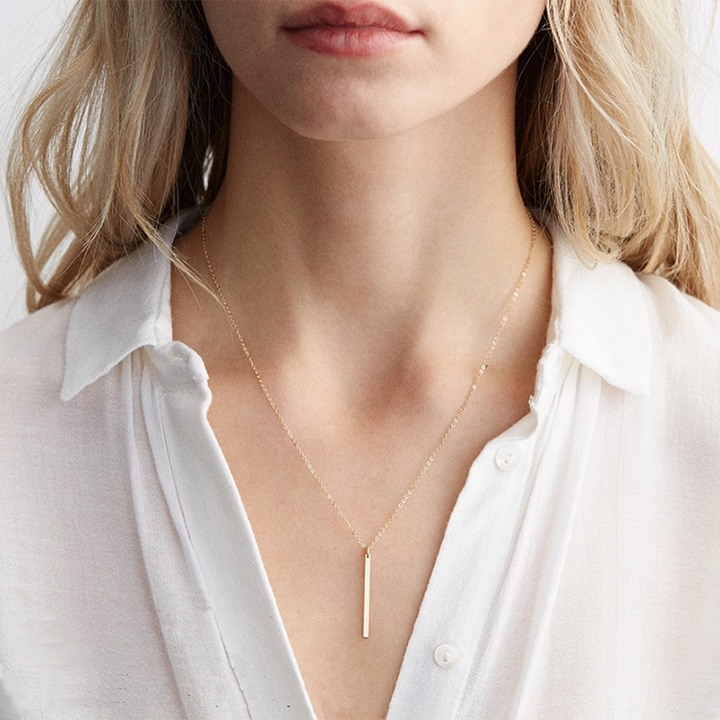 Jewelry | LINE COLLECTION |  JEWELRY:18K GOLD PLATED | LINE NECKLACE 