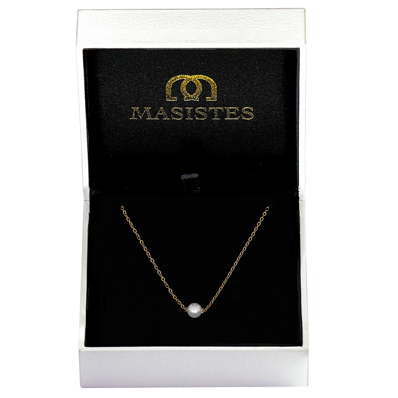 PEARL NECKLACE |  JEWELRY:18K GOLD PLATED | PEARL NECKLACE |MASISTES