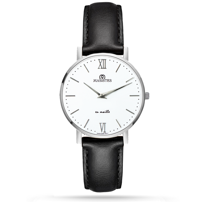 Classic En-Maille | SILVER  / LEATHER / 36MM | Women's Watch