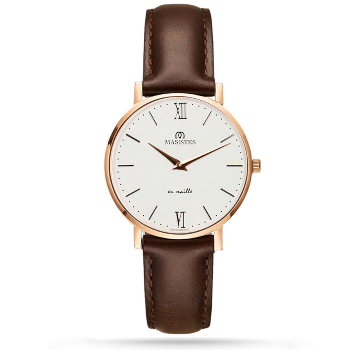 GIFT SET | Classic En-Maille / 36MM | INTERCHANGEABLE METAL AND LEATHER STRAPS 