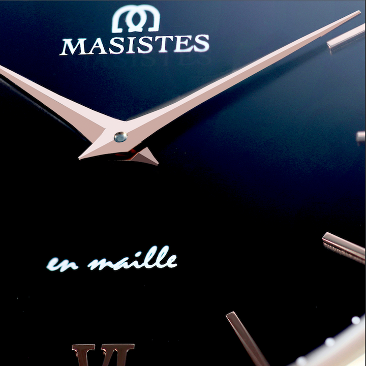 Classic En-Maille | ROSE GOLD / BLACK LEATHER / 36MM | Women's Watch