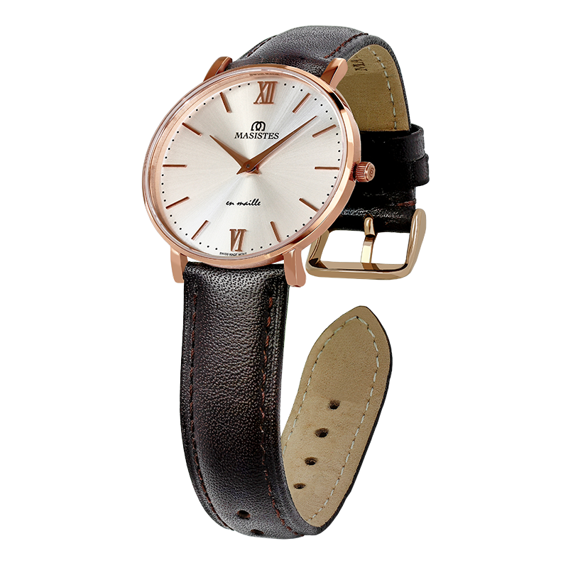 Classic En-Maille | ROSE GOLD / LEATHER / 36MM | Women's Watch
