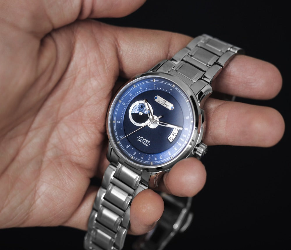 Best Automatic Men's Watch | DATE-MASTER 42mm Silver blue dial German